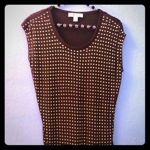 M Kors Sequin Embellished T-Shirt